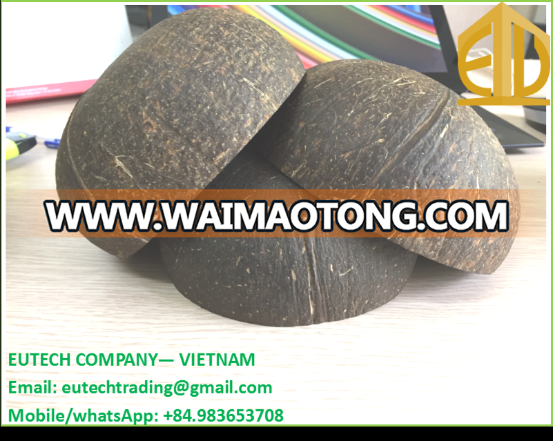 Cheap price Vietnam 100% organic coconut shell bowl finished coconut oil